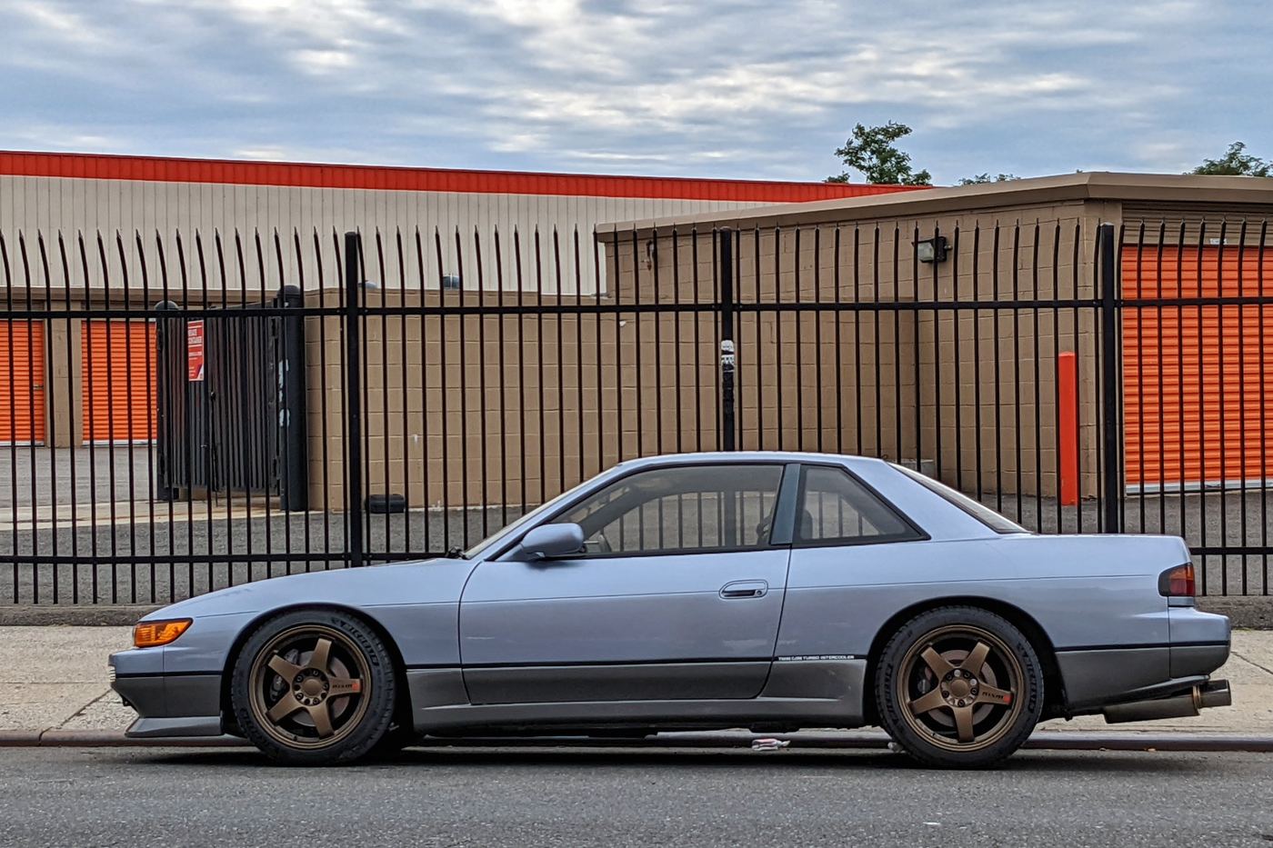 A Nissan Silvia S13 finished at the shop